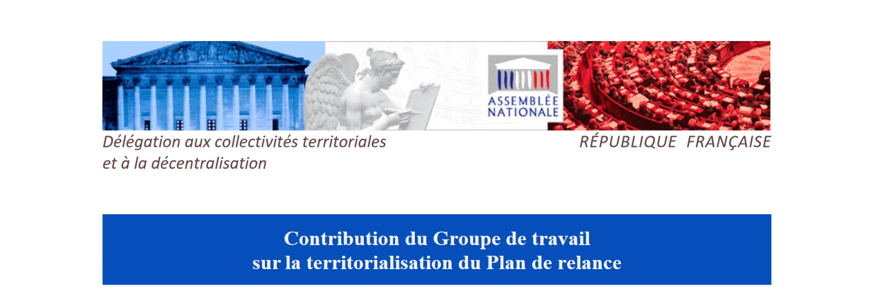 DCTD - Le groupe de travail sur la territorialisation du plan de relance publie une première contribution